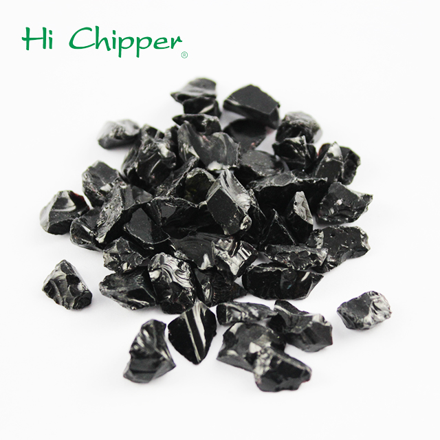 Vidrio negro triturado