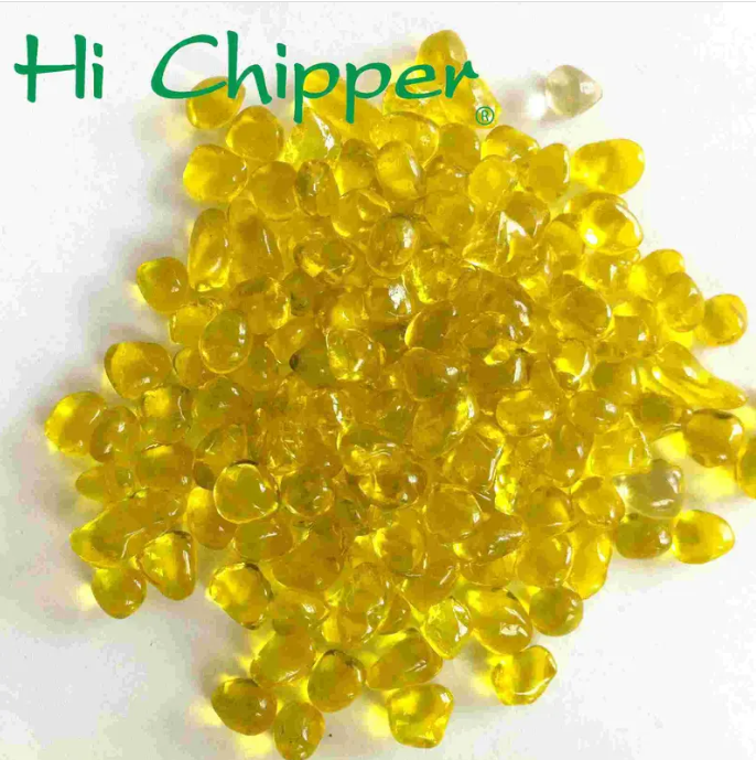 Cuenta de cristal amarilla para piscina