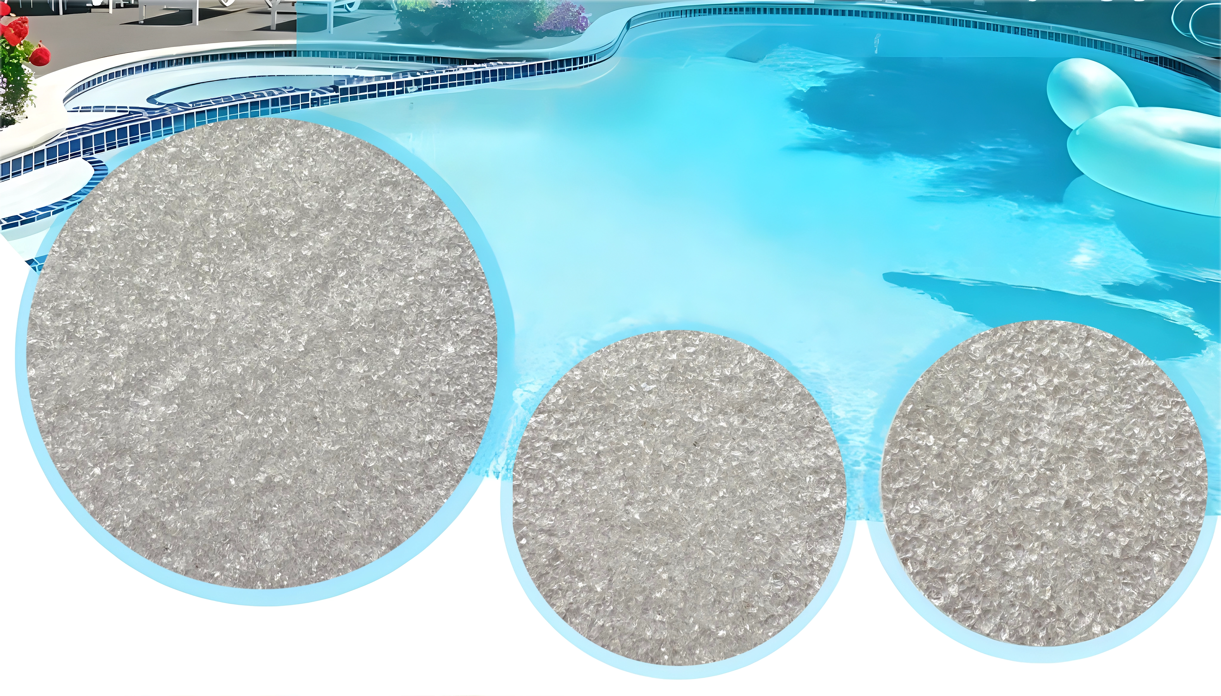 medios filtrantes de vidrio